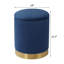 Repose-pieds rond avec rangement en velours-29801707