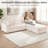 Boneless Corduroy Cloud Modular Couch,4-in-1 Flexible Combination Sectional Sofa-1208846019-1229887464
