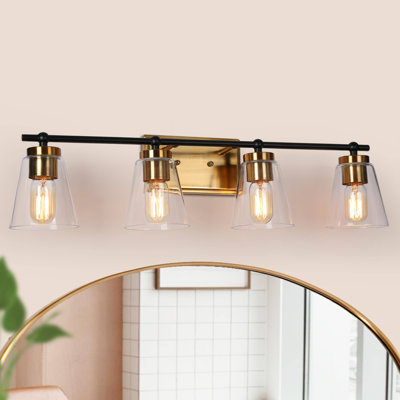 4-Light Dimmable Modern Bathroom Vanity Light