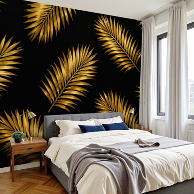 Papier peint adhésif auto-adhésif moderne pour la chambre à coucher L 69 po x l 96 po Peel and Stick