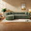 Canapé d'angle compressible de 109 pouces en chenille, salon moderne et spacieux-518589383