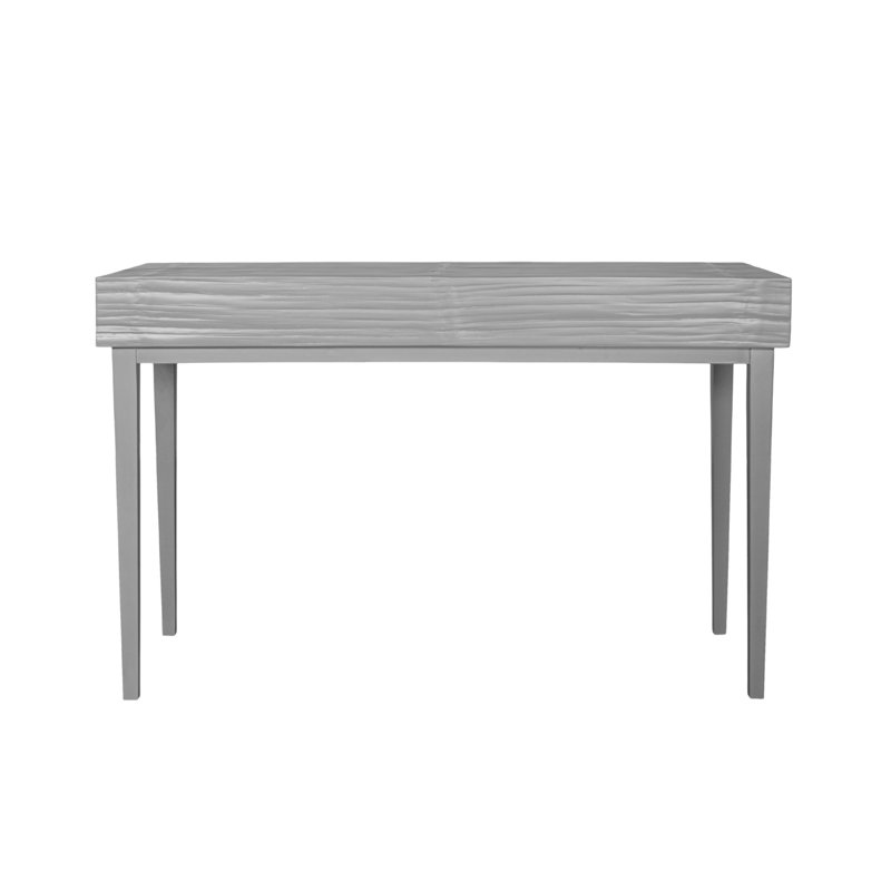 Andros Solid Wood Writing Desk, Light Gray