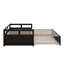 Lit de jour simple extensible avec couchette, lit de jour en bois avec couchette-348454765