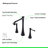 Widespread and Mounting / Installation Required 2 -handle Bathroom Faucet with Drain Assembly-61223018