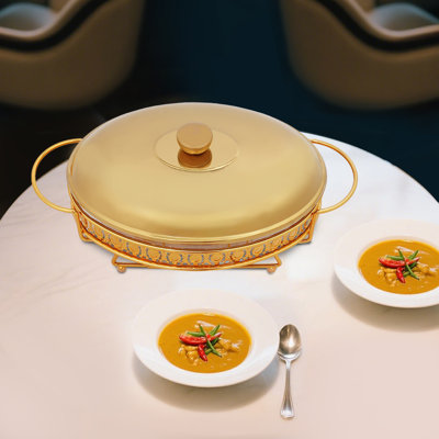 Ensemble de réchaud à buffet ovale