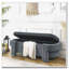Banc de rangement rabattable