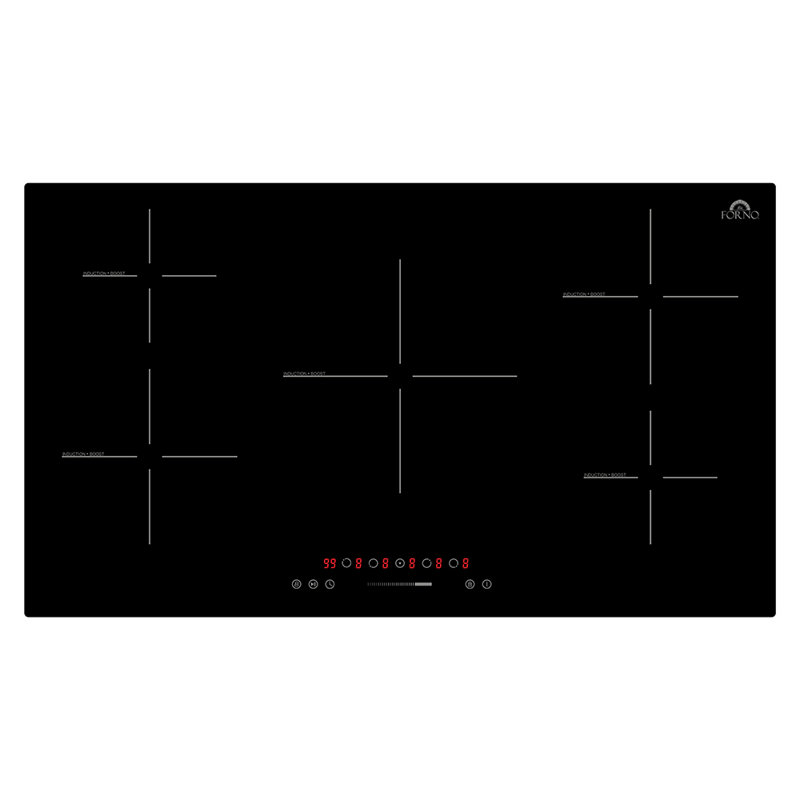 Forno Alta Qualita Parco 36-Inch Induction Cooktop, 5 Zones, Touch Control, 9 Power Levels