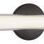 Tole 24-in Black dimmable LED Wall Sconce-162125450