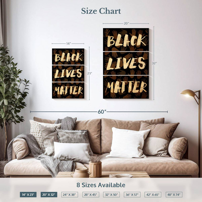 Khepri BLM Hands Pattern, 32" H x 20" W