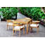 Bali Teak Square 4 - Person Outdoor Dining Set-992833404