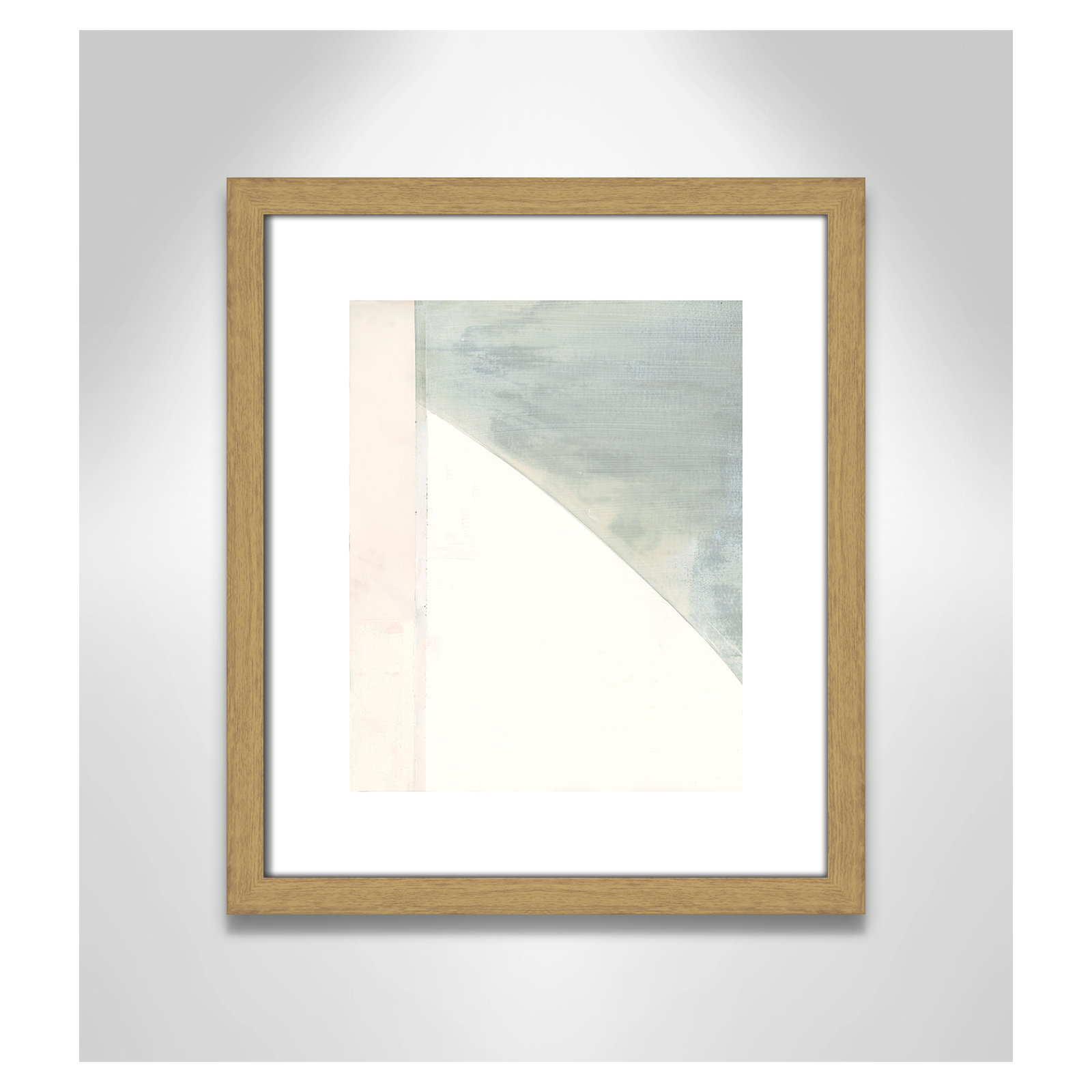 In Neutral I - Painting Print, Beige Wood Framed Paper, 15" H x 13" W x 0.75" D