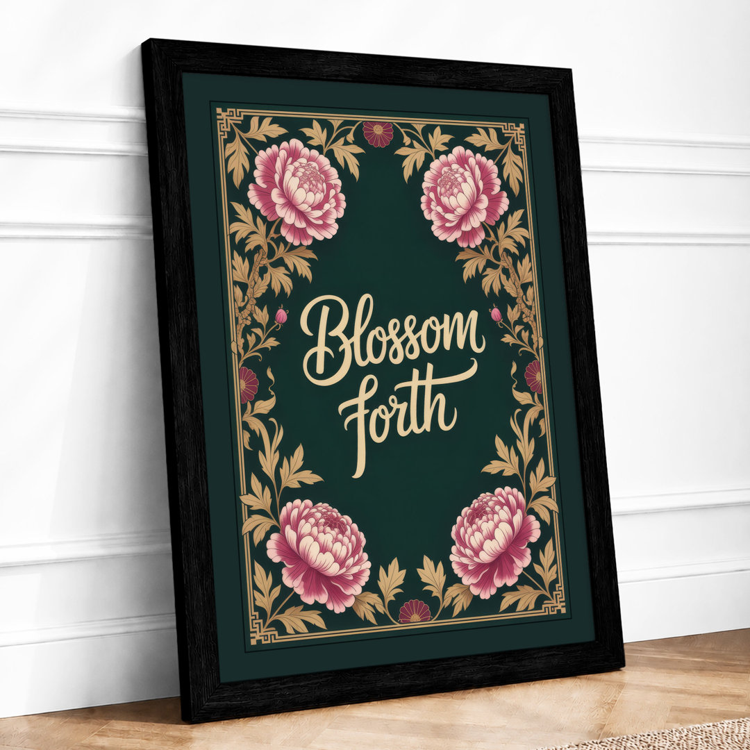 Blossom Forth Botanical Framed Art Print