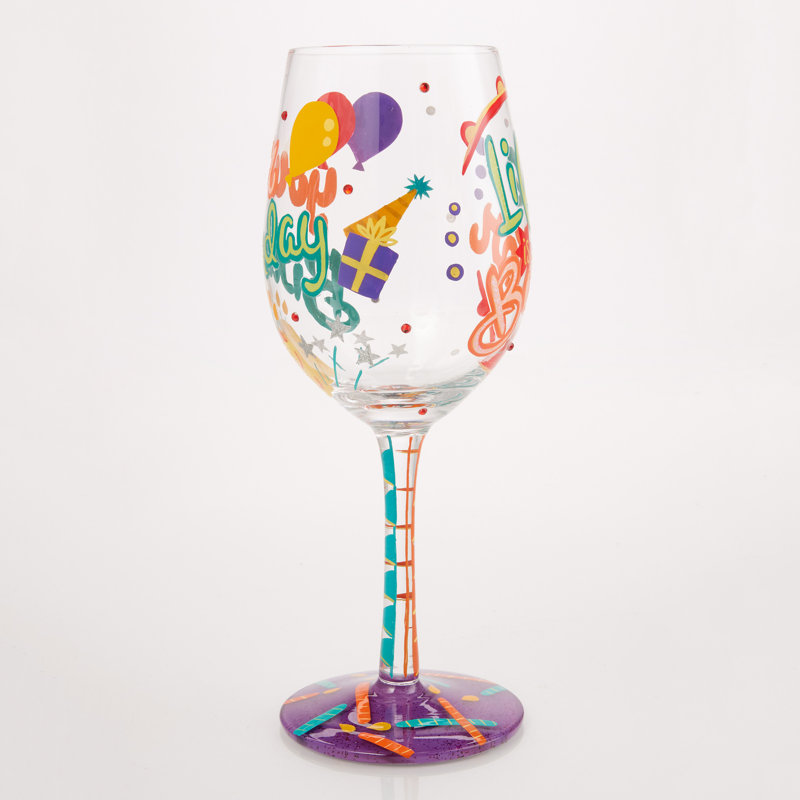 Verre à vin 15 oz Lolita Life is Better on Your Birthday