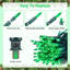 Guirlande de Noël 200 ampoules (2x100), fil vert 53 pi | Arbre de Noël intérieur / extérieur et lumières de brousse pour la décoration des Fêtes