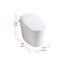 Toilette ronde intelligente en blanc brillant