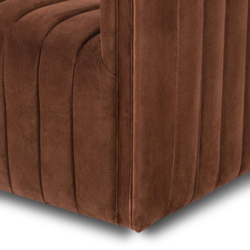 Augustine 97" Sofa, Surrey Auburn, 26.5" H x 88" W x 35" D