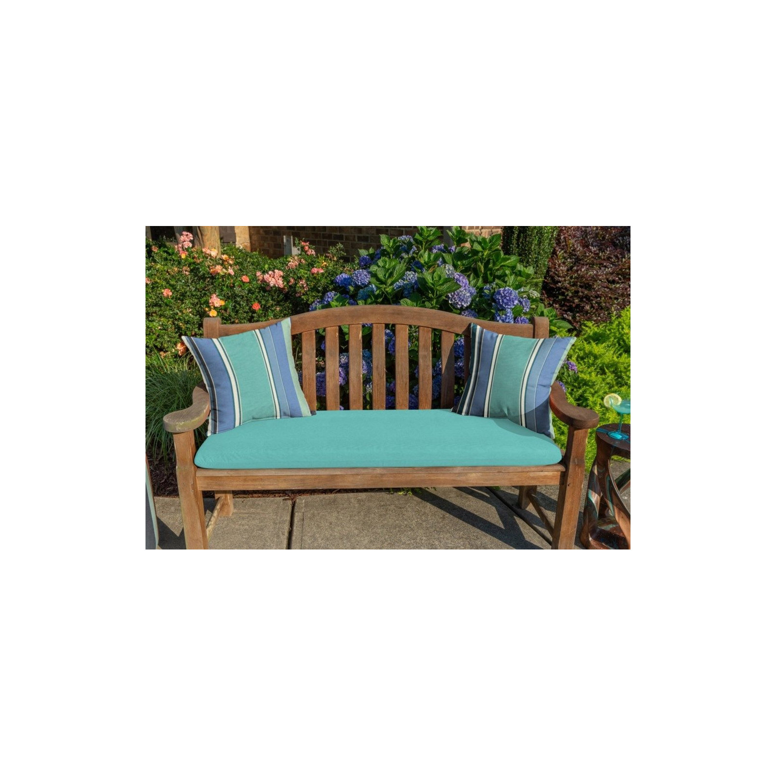  Outdoor Square Pillow Cover & Insert, Dolce Oasis Sunbrella®, 15"H x 15"W