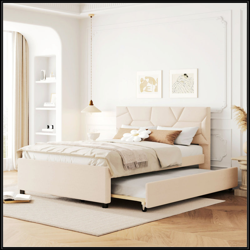 Full Size Upholstered Platform Bed