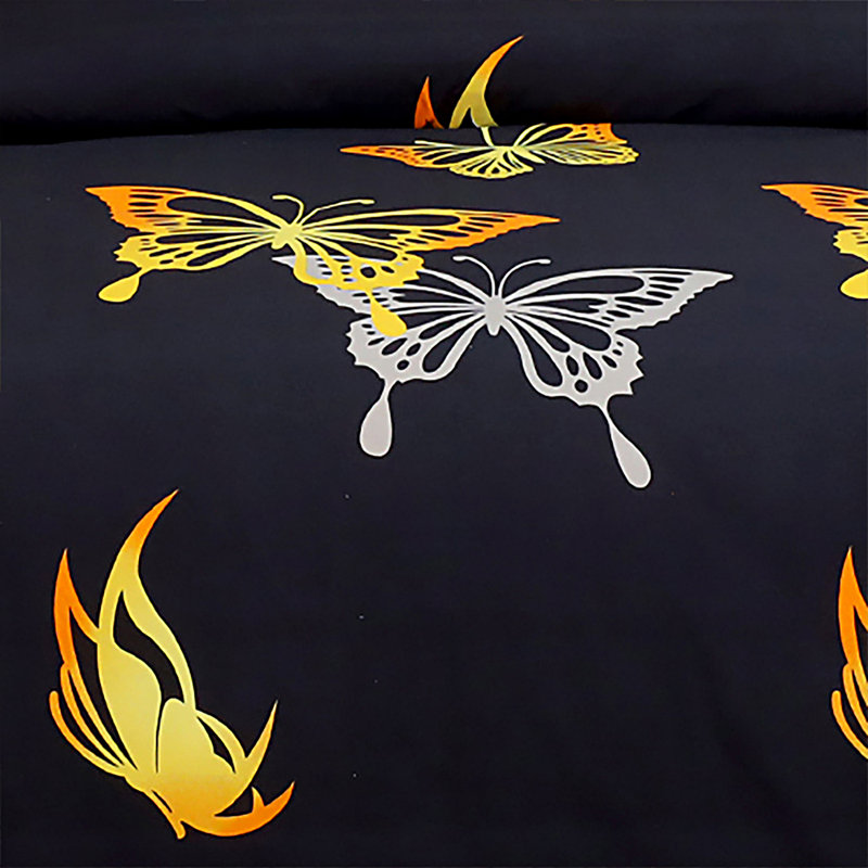 Elegant 3D Printed Duvet Cover Set Includes Pillowcases Durable Microfiber, Double