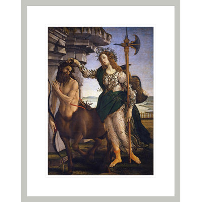 Pallas and the Centaur by   Sandro Botticelli -Framed Giclee Print
