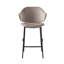 Holly Upholstered Stool with Rounded Back and Metal Frame-502580376-520383257