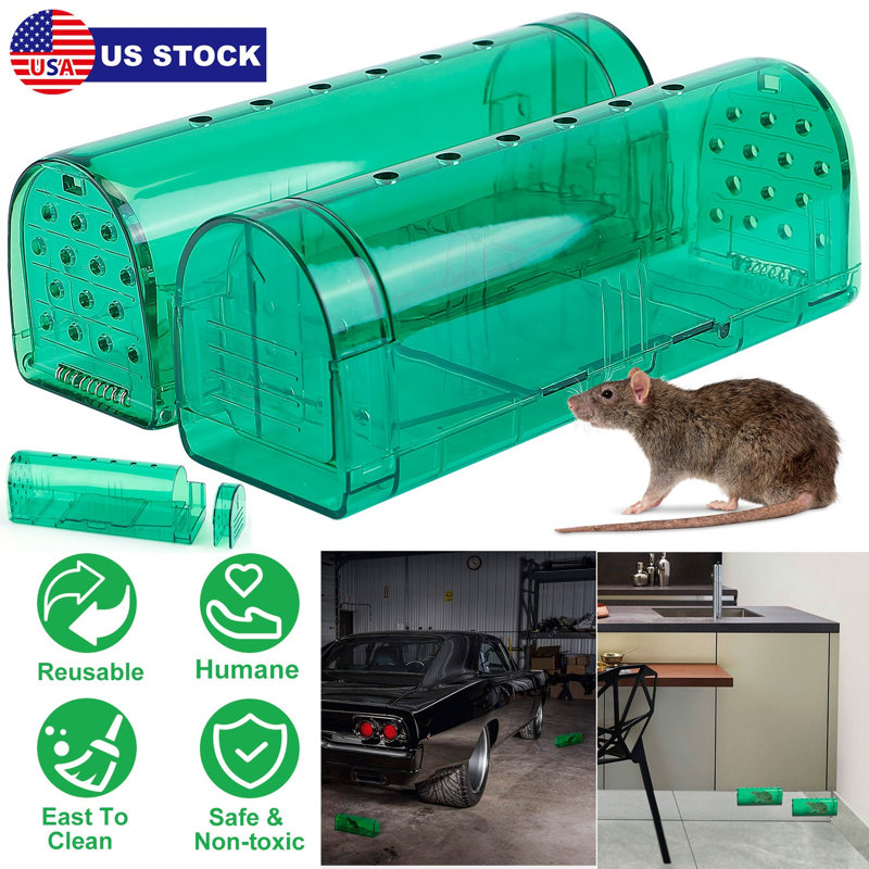 2Pcs Réutilisable avec piège à souris et capture de souris