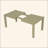 Expandable Farmhouse Modern Solid Wood Dining Table – Space-Saving Design (59" To 73")-1142353114