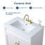 Ensemble de meuble-lavabo simple 30 po blanc moderne