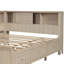 Lit de jour en bois de lait blanc antique avec options de rangement et 3 tiroirs, conçu pour durer-121098344