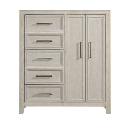 Carlson 5-Drawer Solid Pine Gentleman