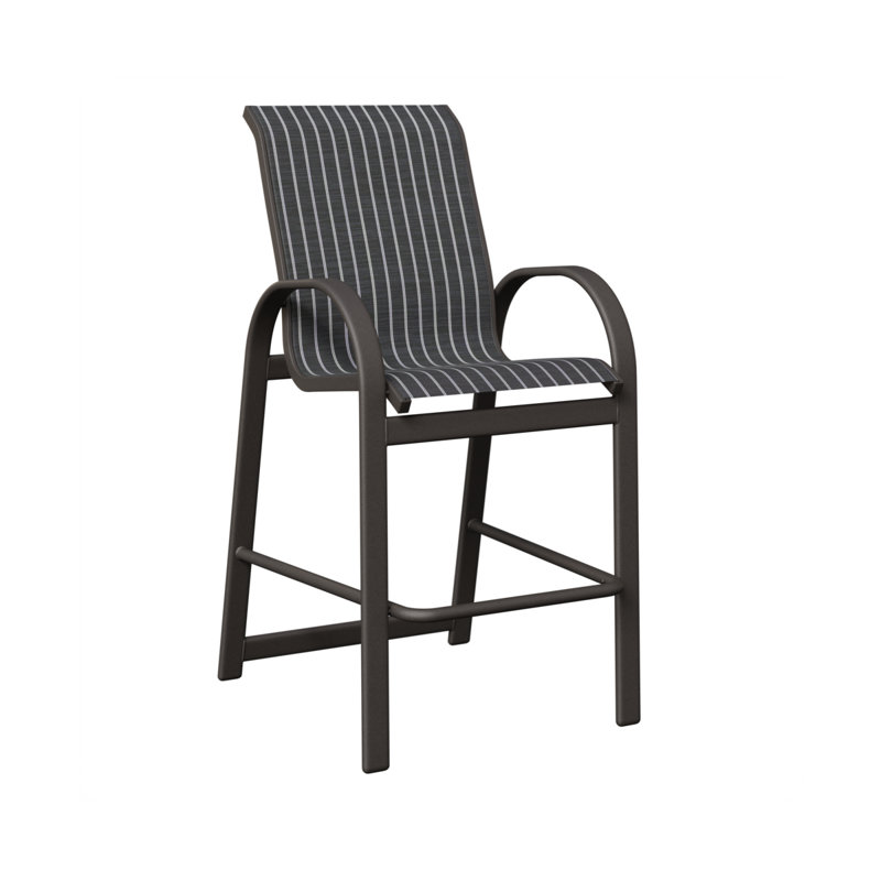Chaise berçante en graphite tacheté Berlin, Whisper rayé bleu marine, Graphite moucheté