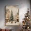 Tinsel - Bougie dorée à l'aube - Toile tendue avec châssis de qualité supérieure-34297517