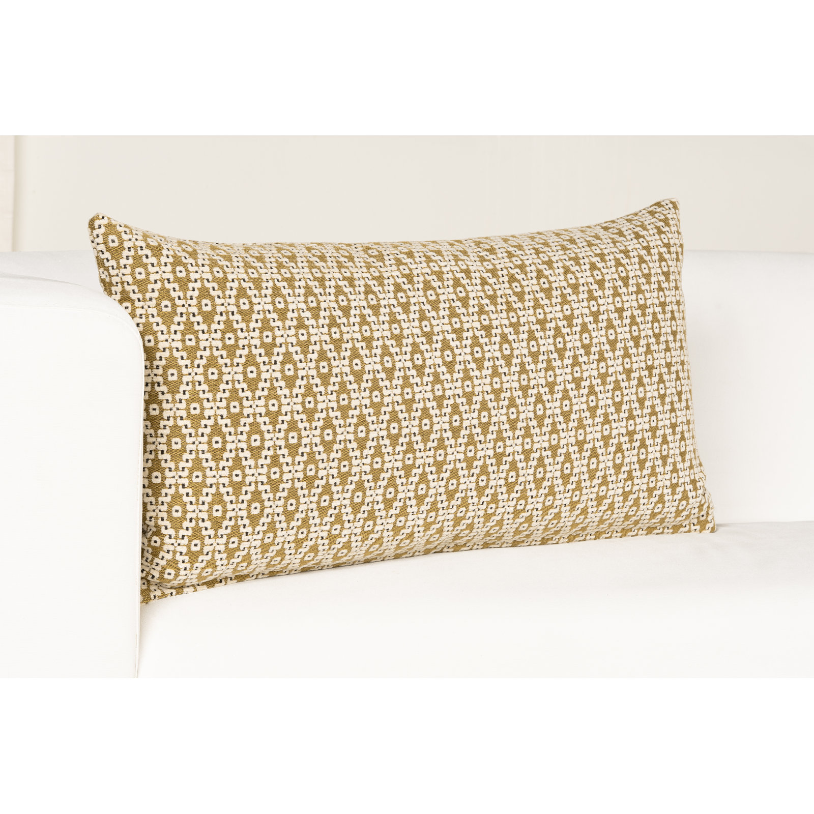 Throw Pillow, Feather, Amber, 21" x 12"