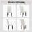 High-End Roll Back Nailhead Upholstered Dining Chairs(Set of 6)-114212513