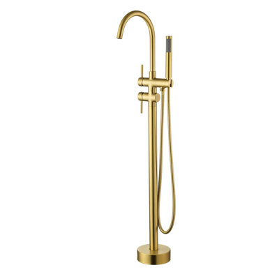 Floor Tub Spout with Diverter