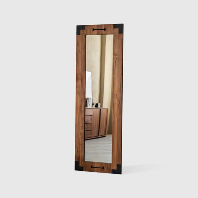 Rectangle Solid + Manufactured Wood Full Length Mirrors