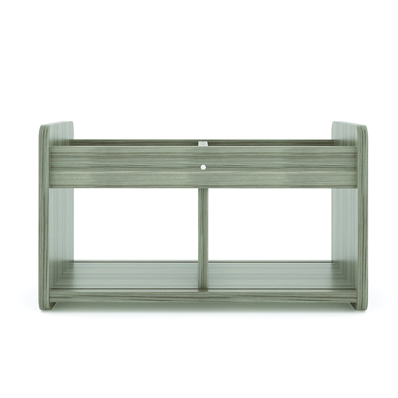 Casier de rangement à jouets à 2 compartiments, Non, Gris orme ombré