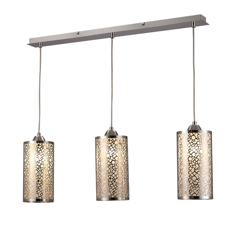 Esmira 3 - Light Polished Chrome Kitchen Island Pendant
