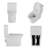 1.1/1.6 GPF Extended Comfort Height Ultra-Quiet Floor-Mounted One-Piece Toilet, Ceramic, White, Soft-Close Seat