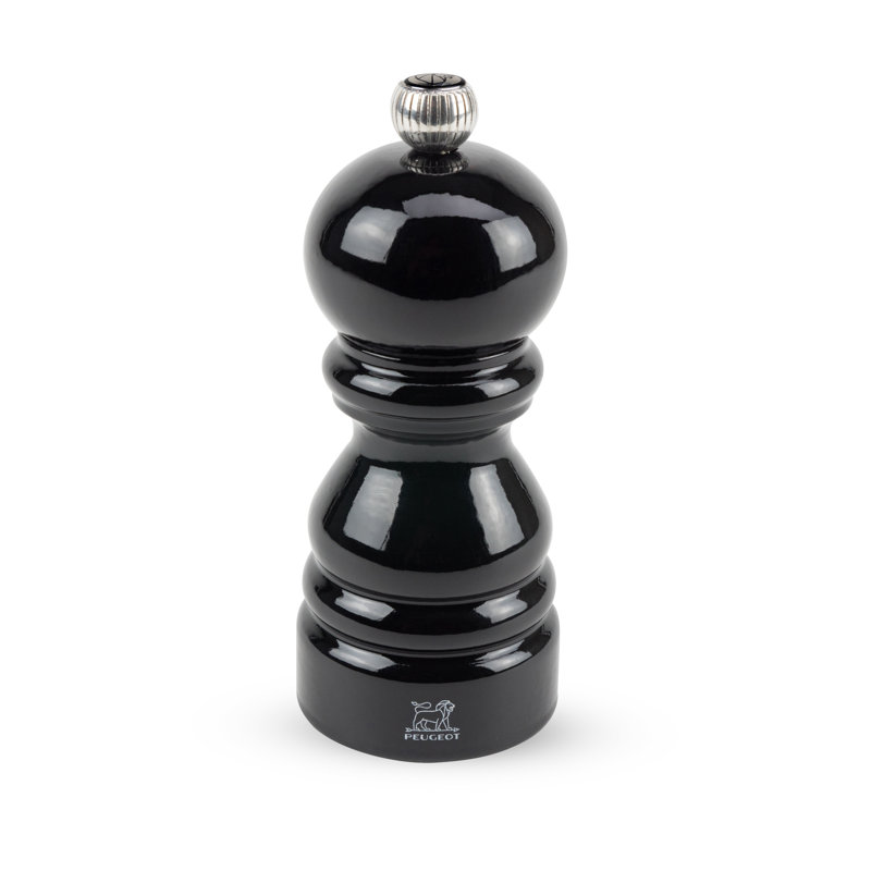 Brand Paris Wood Pepper Mill, Black, 12cm H