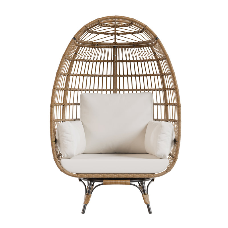 Outdoor Lounge Chair, Beige