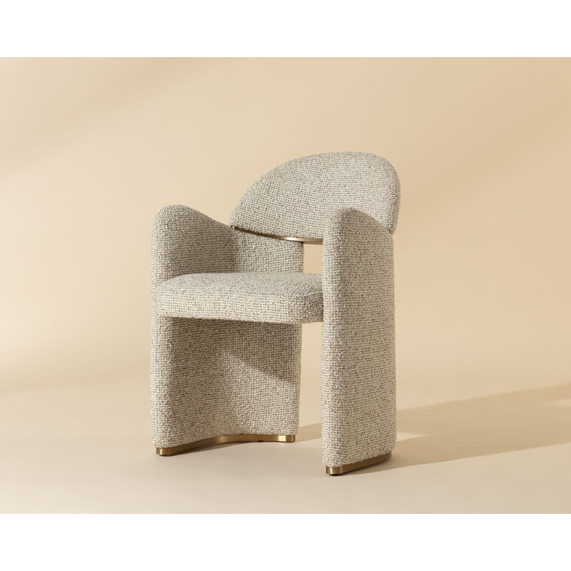 Snowden Upholstered Arm Chair, Noah Ecru