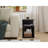 20'' S-Shaped End Table and Bookcase With Open Storage Shelves-1346976517