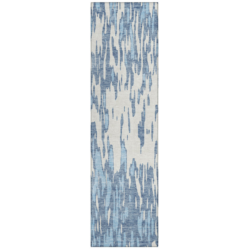 Aleighna Area Rug with Non-Slip Backing, Runner 2'3" x 7'6"