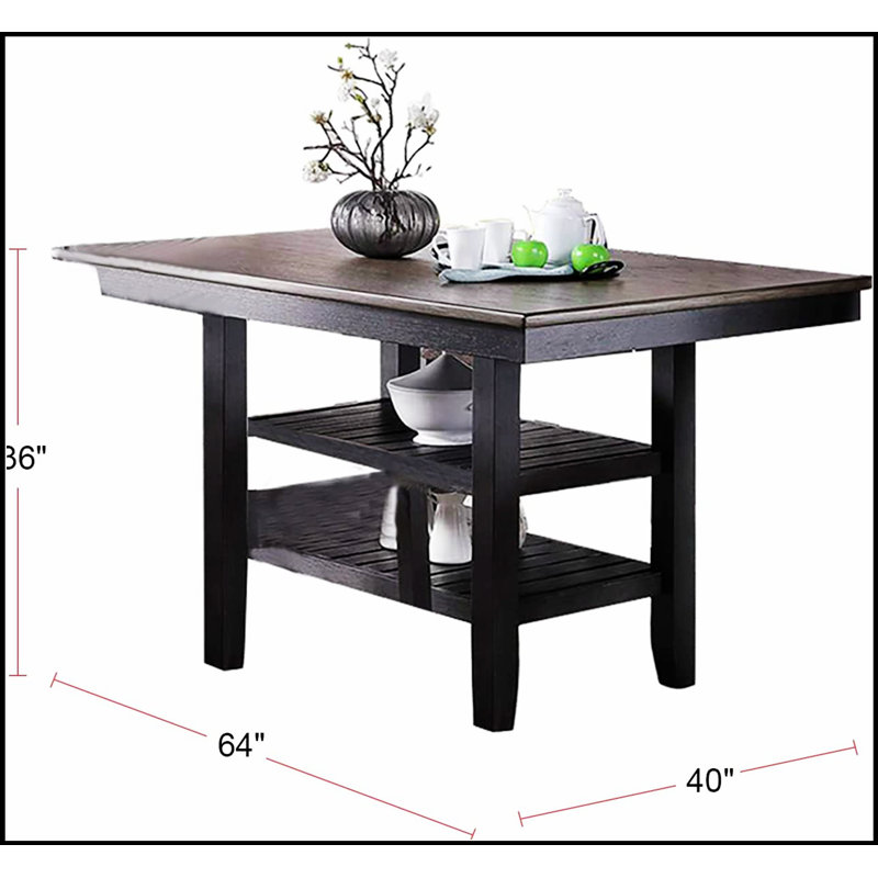Blayde Finish Server with Ample Storage and Stylish Two-Tone Design, Perfect for Modern Dining Rooms and Entertaining Spaces.