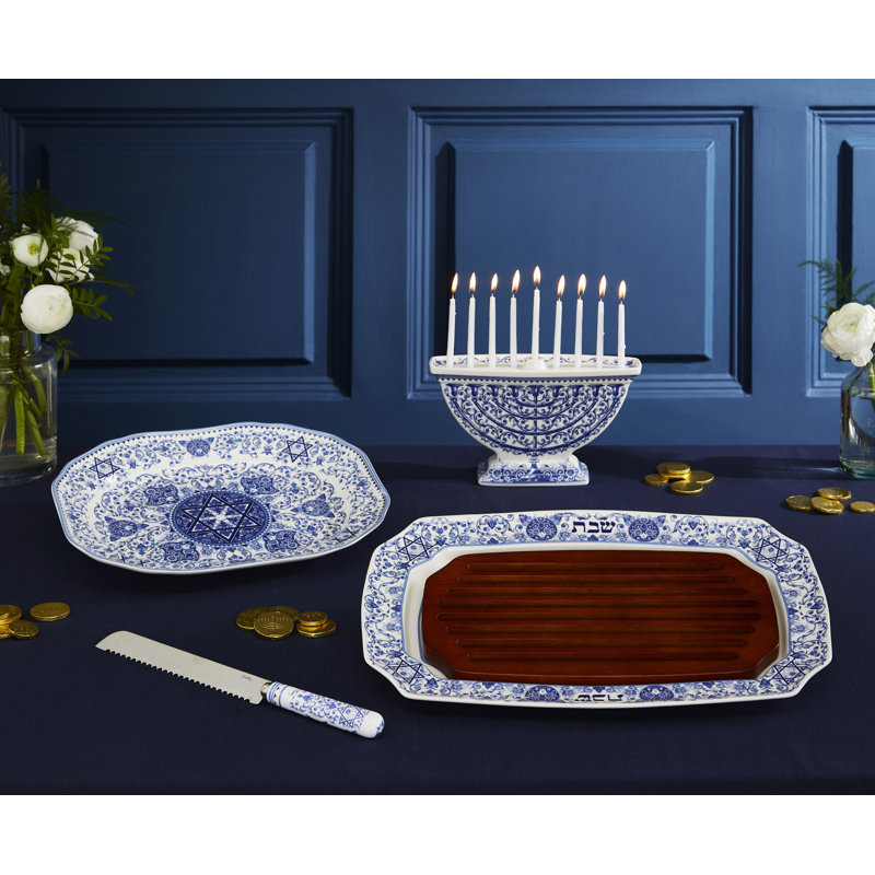Spode Judaica Menorah 6X10"