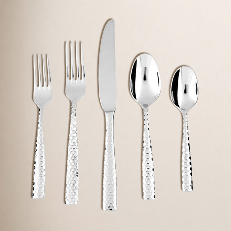 Lucca 20 Piece 18/10 Stainless Steel Flatware Set, Service for 4