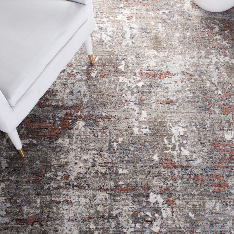 Tapis gris clair Mackenzie, Tapis de couloir 2 pi x 8 pi