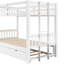 Lit simple superposé sur lit gigogne avec lit gigogne blanc-2132389124