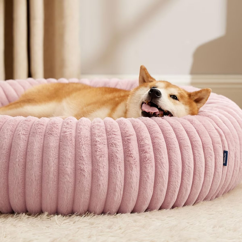Lit pour chien Bedsut Donut, L (H 8 po x l 36 po x P 36 po), Pink